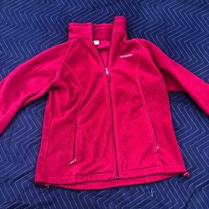 Pink Women’s Large Columbia Fleece Jacket